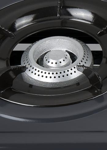 2 Burner Tabletop Gas Stove with Honeycomb Cast Iron Burner Powder Coated Panel for Cafe | CHEFF