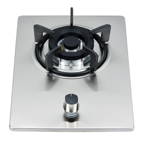 Single Burner Stove Top Gas Stainless Steel Built in LPG & Natural Gas Stoves Kitchenware Wholesale