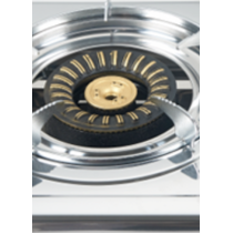 2 Burner Stainless Steel Gas Hob with Brass Burner Cap Built-in LPG/NG Cooktop for Household | CHEFF