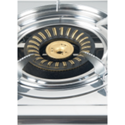 2 Burner Stainless Steel Gas Hob with Brass Burner Cap Built-in LPG/NG Cooktop for Household | CHEFF
