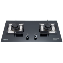 2 Burner gas stove top Built in black Glass Gas Hob LPG & Natural Wholesale & Customized