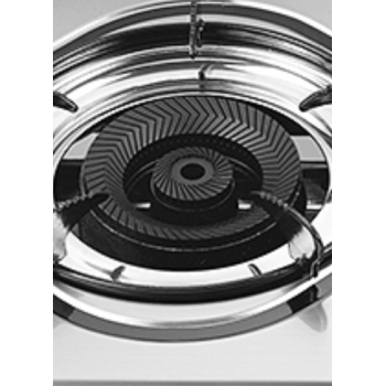2 Burner Stainless Steel Countertop Gas Stove LPG/NG with Enamel Pan Support for Household | CHEFF