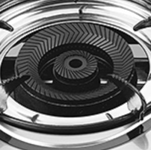 2 Burner Stainless Steel Countertop Gas Stove LPG/NG with Enamel Pan Support for Household | CHEFF