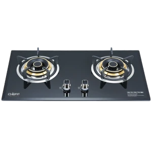 Gas Stove 2 BurnerBuilt in Black Glass Gas Hob LPG & Natural ODM & OEM