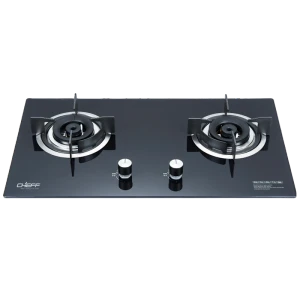 2 Burner Stove Top Gas Built in Black Glass Gas Hob LPG & Natural Wholesale & Customized