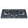 2 Burner Tempered Glass Built-in Gas Hob LPG/NG with Brass Burner cap for Domestic Kitchen | CHEFF