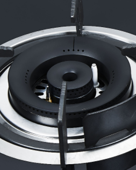 2 Burner Tempered Glass Built-in Gas Hob LPG/NG with Brass Burner cap for Domestic Kitchen | CHEFF