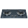 2 Burner 7MM Tempered Glass Built-in Gas Stove LPG/NG with Brass Burner Cap for Household | CHEFF
