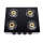 4 Burner Tempered Glass Tabletop Gas Cooktop LPG/NG with Enamel Pan Support for Restaurant | CHEFF