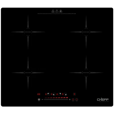 Electric Induction Cooker Bulit-in 4 Burner High Heating Protection Touch Panel
