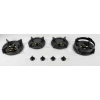 4 Burner Sintered Stone Built-in Gas Hob LPG/NG with Cast Iron Pan Support for Household | CHEFF