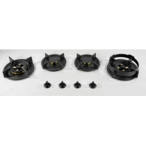 4 Burner Sintered Stone Built-in Gas Hob LPG/NG with Cast Iron Pan Support for Household | CHEFF