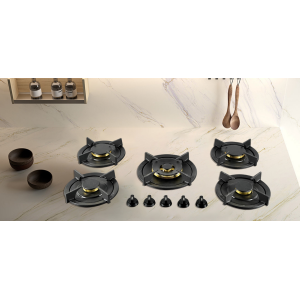 OEM ODM Manufacturer Sintered Stone Countertops 5 Modular Integrated Gas Burners