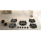 OEM ODM Manufacturer Sintered Stone Countertops 5 Modular Integrated Gas Burners