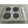 24 Inch 4 Zone Solid Hot Plate Stainless Steel Electric Hob with Knob Control for Household | CHEFF