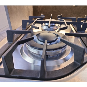 60cm 4 Burner Stainless Steel Gas Cooker Built-in LPG/NG with Safety Device for Restaurant | CHEFF