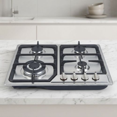 4 Burner Stainless Steel Built-in Gas Stove LPG/NG Kitchen Cooktop for Household Cooking | CHEFF