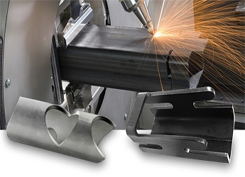 Bossray laser cutting for structural tubes