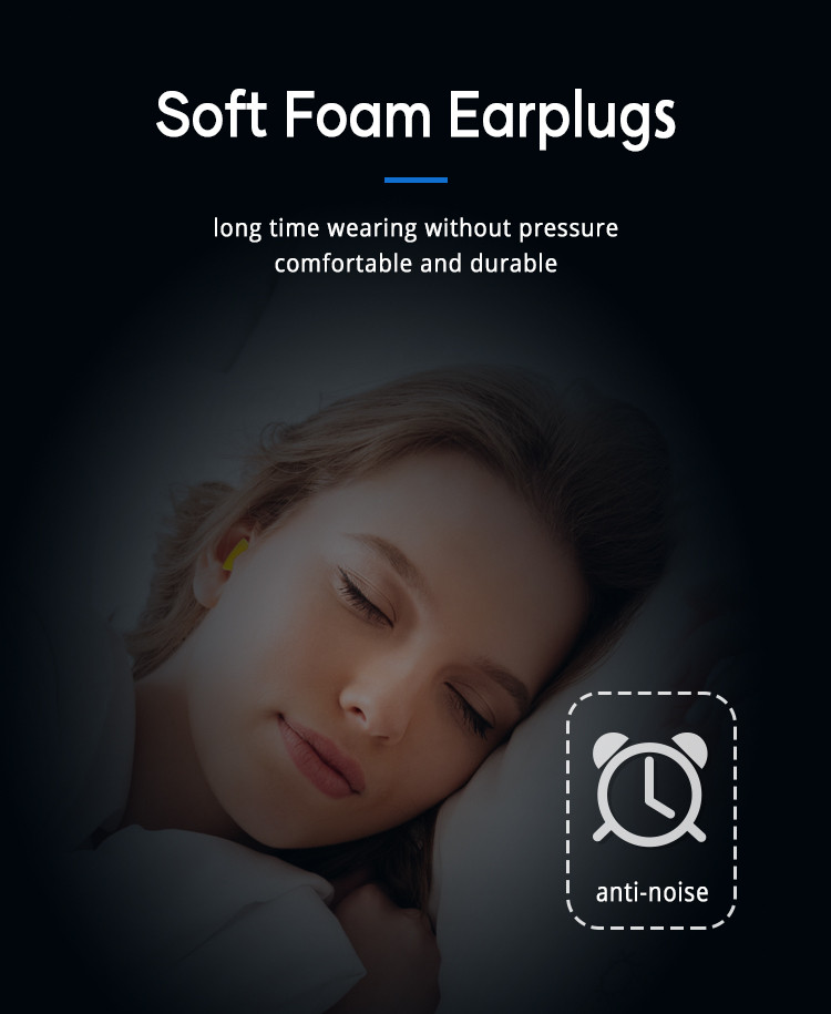 bell shape foam earplug for sleep