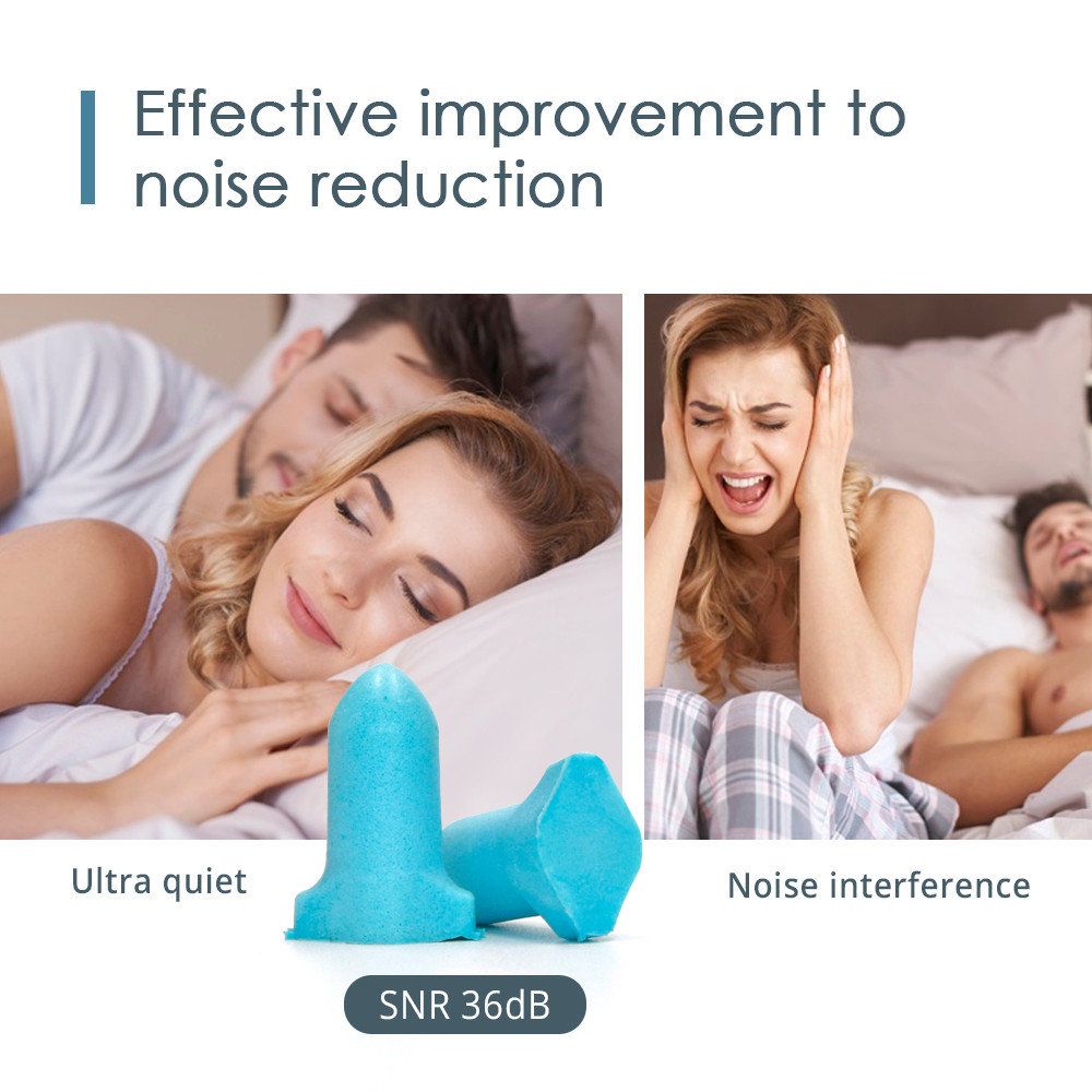 T shape foam earplugs for sleep