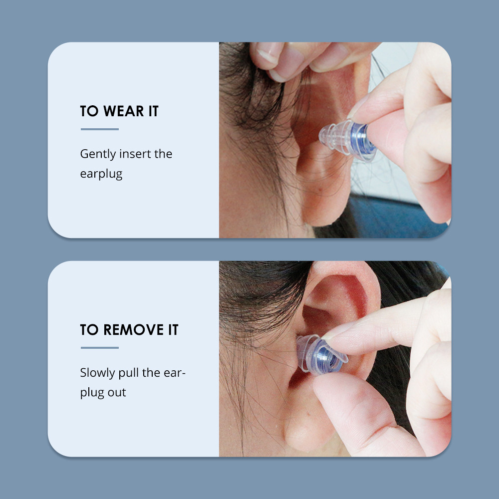 wear filter silicone earplugs