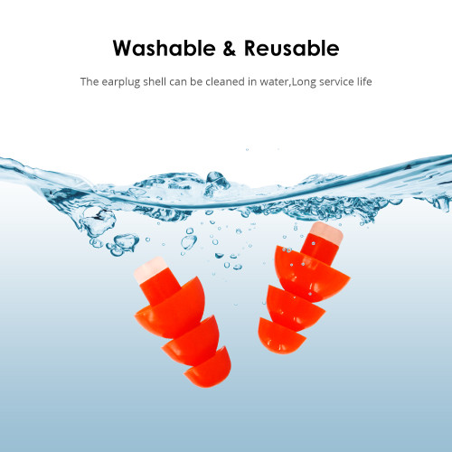 Wholesale Silicone Earplugs ES3125 Apply to Swim|Customized Swimming Filter Earplug Manufacturer