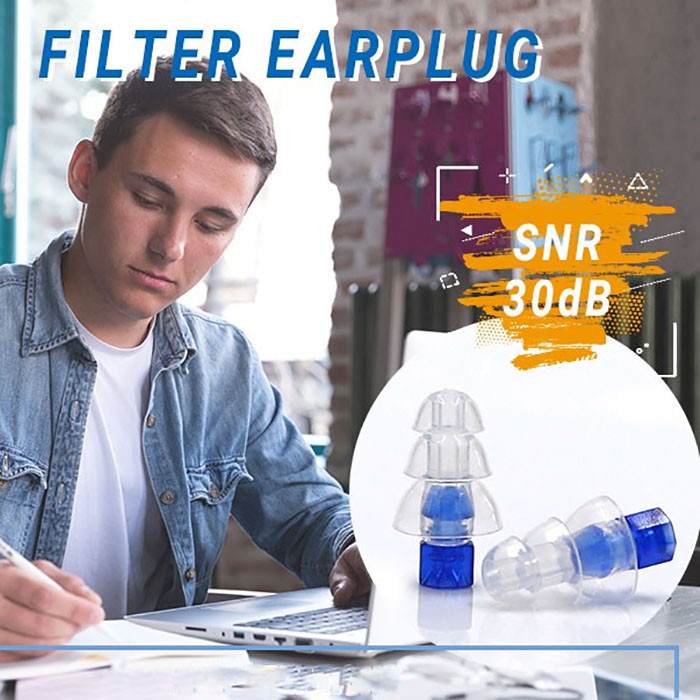Silicone fllter earplugs