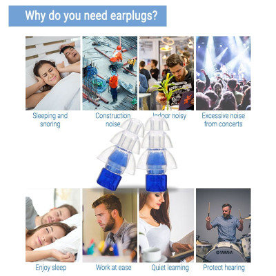 Wholesale Silicone Earplugs ES3126 Apply to Concert|Customized Sleeping Filter Earplug Manufacturer