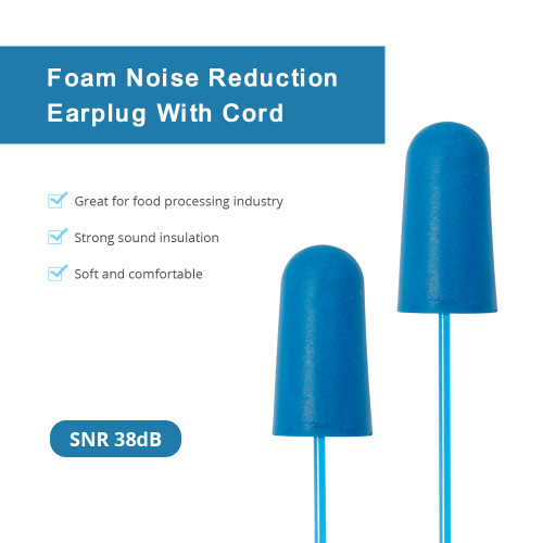 Wholesale Metal Detectable Foam Earplugs ES3003 for Industry|Customize Earplugs Manufacturer