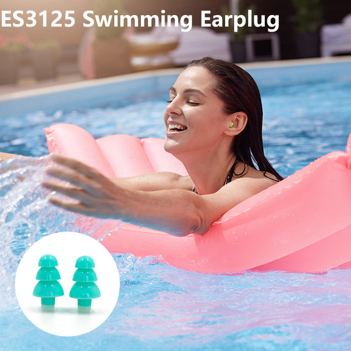 Silicone swimming fllter earplugs