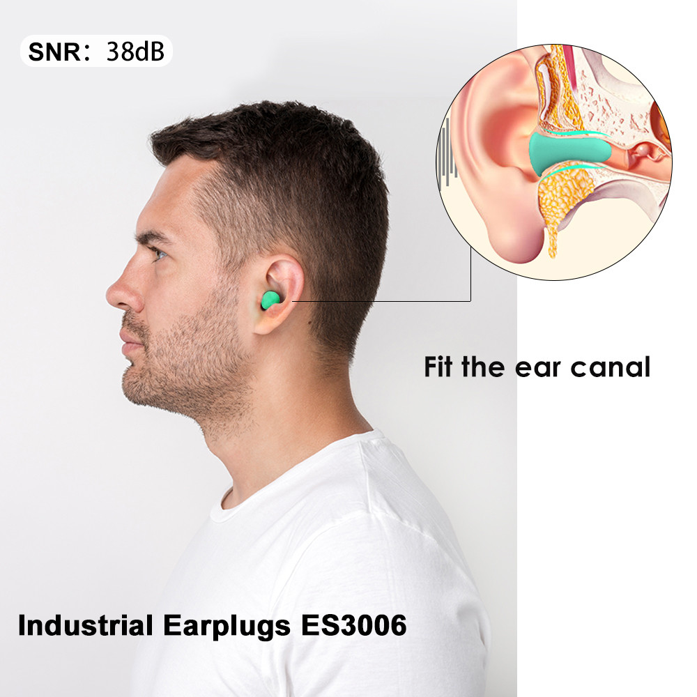 long bullet shape foam earplugs for industry
