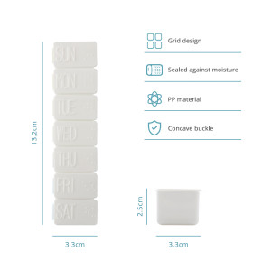 Wholesale 7 grids Medicine Box EW103 For Take Pills|Portable Medicine Box Manufacturer