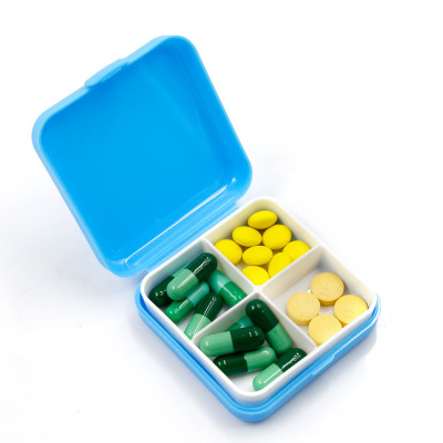 Wholesale Four Grid Medicine Box ED202 For Take Pills|Portable Medicine Box Manufacturer