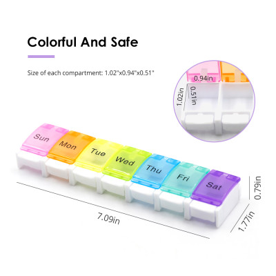 Wholesale Weekly Medicine Box EW105 For Take Pills|Portable Medicine Box Manufacturer