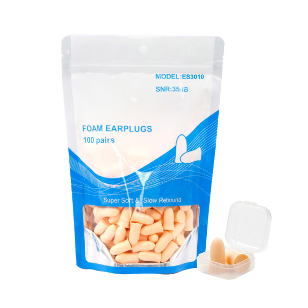 OEM Foam Earplugs ES3010 Suitable For Women Sleep|Wholesale Slim Bell Shaped Foam Earplugs Supplier