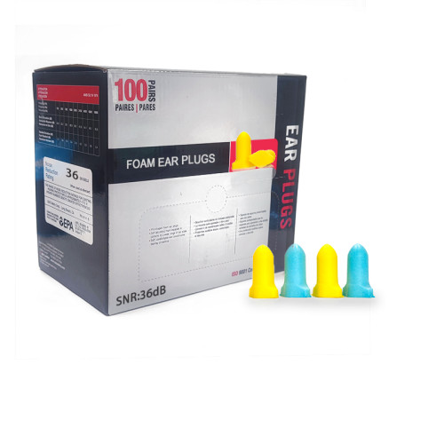 Foam Earplugs ES3005 for Industry Supplier|Customize T Shape Rocket PU Foam Earplugs Manufacturer