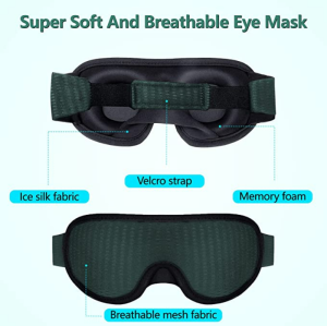 Wholesale 3D Grid Eye mask EM006 For Sleeping Supplier|Shading Light Eye masks Manufacturer