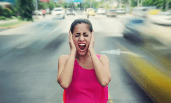 Traffic noise leads to women going crazy