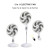 SIBOLUX 18 Inch Electric Fan 3 In 1 with Remote | Plastic Pedestal Fan With 85W Powerful Wind