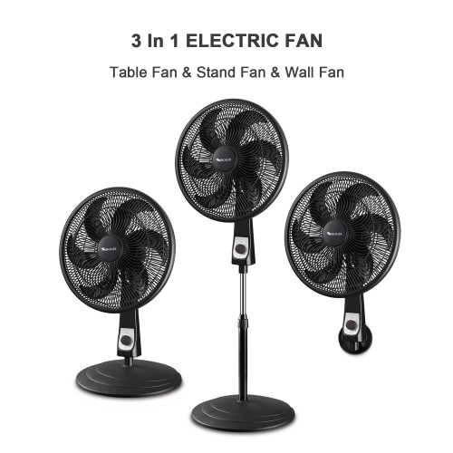 Hot Sale 18 Inch 3 in 1 Plastic Electric Fan With Big Power 85W | Cooling Stand Fan For Household