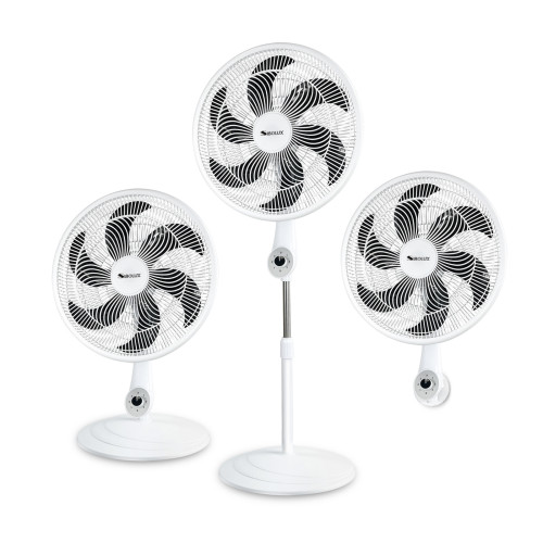 Household 18 inch 3 in 1 electric plastic stand fan cooling floor fan summer wall fan | Powerful wind 85W