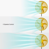 SIBOLUX OEM 18 Inch Plastic Pedestal Fan | 18 Inch Oscillating Standing Fan | Powerful Floor Fan