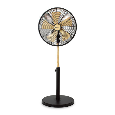 Retro 16 Inch Metal Stand Fan | Classic Indoor 16 Inch Metal Pedestal Fan With Round Base