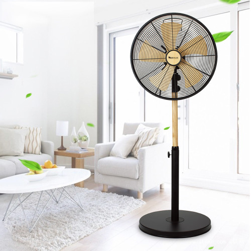 Retro 16 Inch Metal Stand Fan | Classic Indoor 16 Inch Metal Pedestal Fan With Round Base