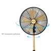 Retro 16 Inch Metal Stand Fan | Classic Indoor 16 Inch Metal Pedestal Fan With Round Base