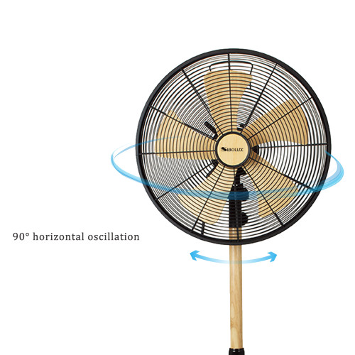 Retro 16 Inch Metal Stand Fan | Classic Indoor 16 Inch Metal Pedestal Fan With Round Base