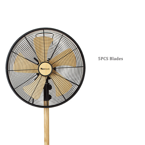 Retro 16 Inch Metal Stand Fan | Classic Indoor 16 Inch Metal Pedestal Fan With Round Base