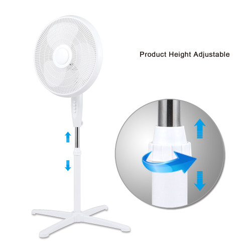 Ventilador 16 Inch Cooling Electric Pedestal Fan | Manufacturer Portable 16 inch Plastic Stand Fan for indoor