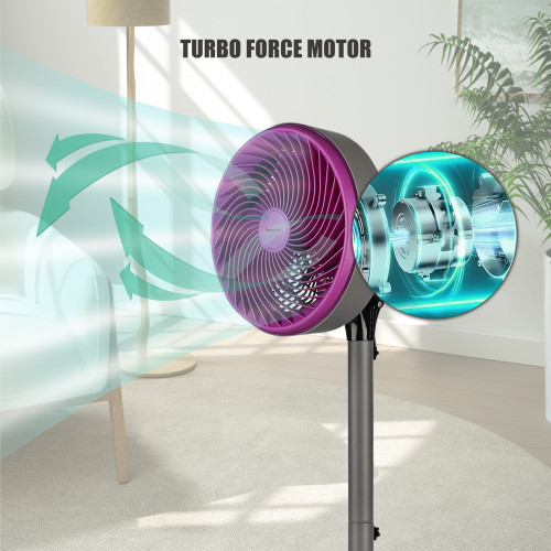 12 inch high speed stand fan With Oscillation | Adjustable 12 inch metal stand fan