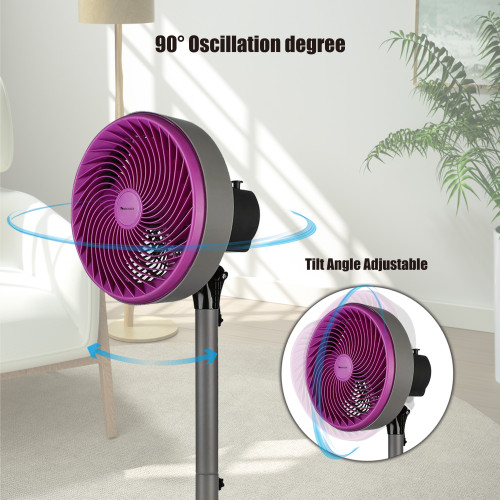 12 inch high speed stand fan With Oscillation | Adjustable 12 inch metal stand fan